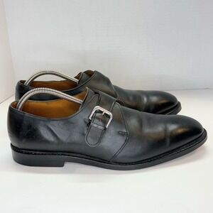 Ralph Lauren Grant Monk Strap Loafer Dress Shoes Sz‎ 10.5 D Black USA Made